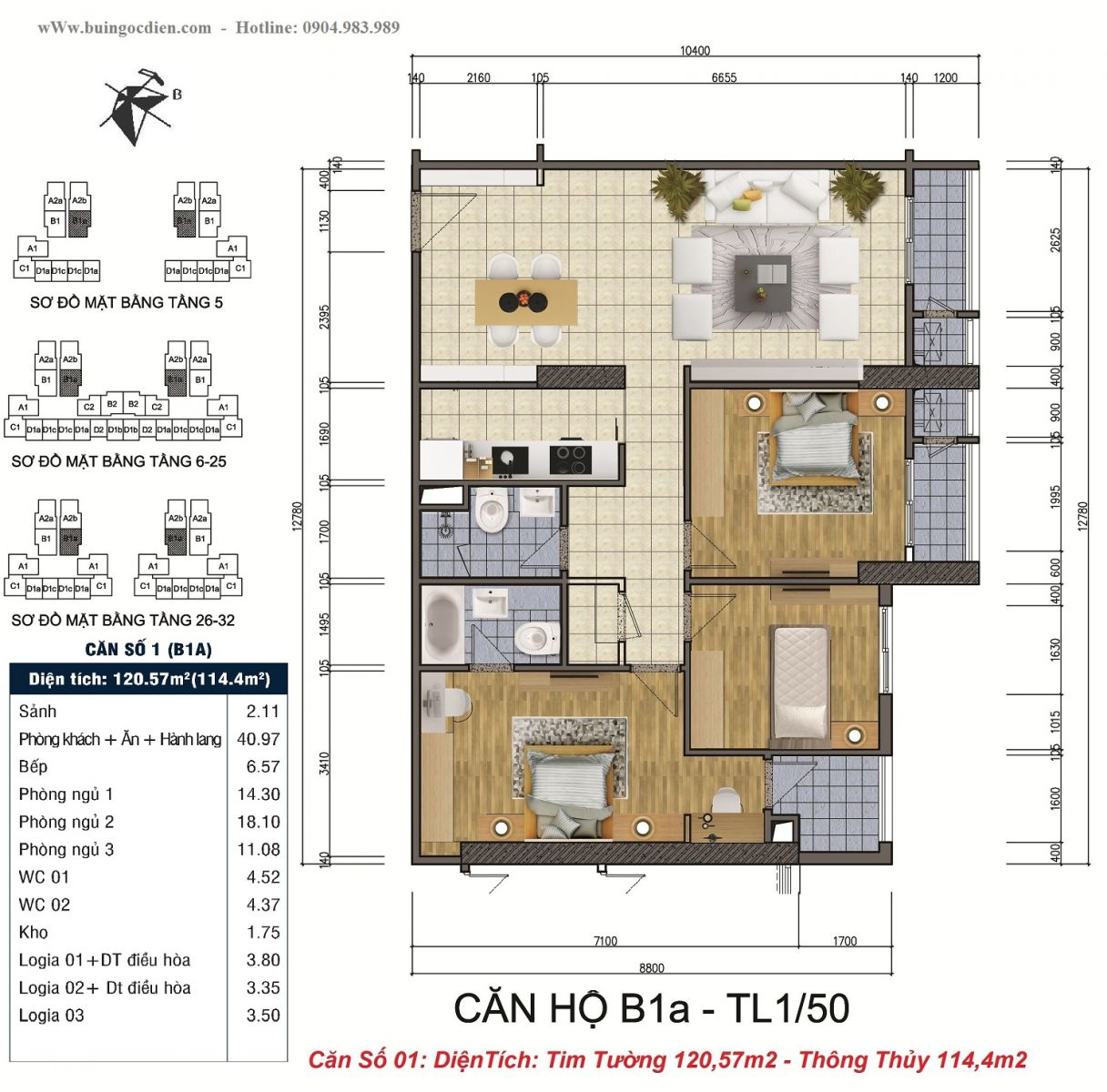 căn số 01 Goldsilk Complex